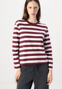 Selected Femme SLFESSENTIAL BOXY TEE  - Pitkähihainen paita - zinfandel