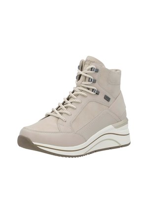 Bottines compensées - beige