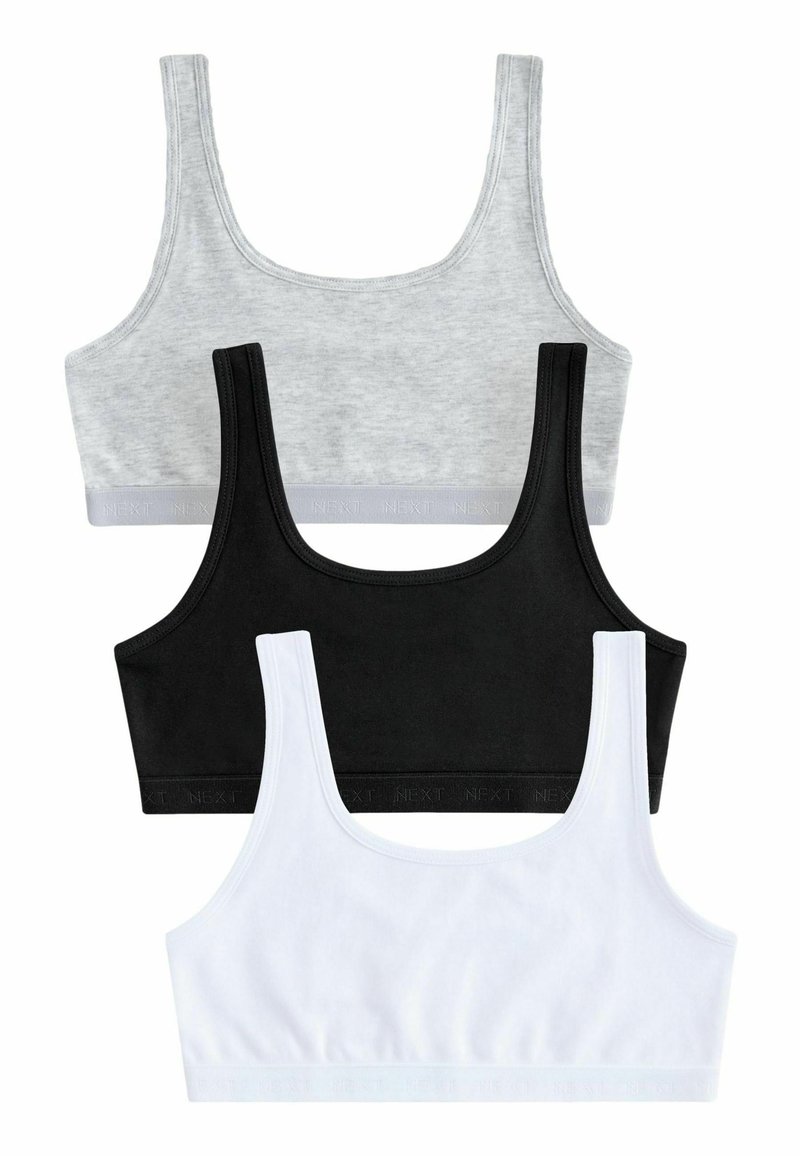 Next - REGULAR FIT SCOOP CROP 3 PACK - Top - monochrome, Vergrößern