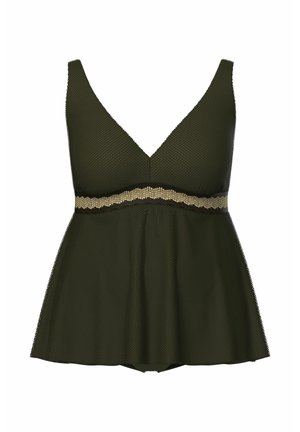Ulla Popken, Badeanzug - dark khaki
