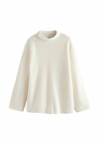 ROLL NECK LONGLINE  - Neule - white ecru