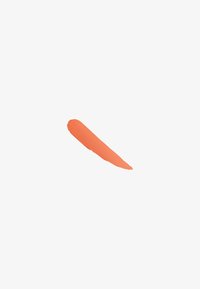 Traînée de crème ou de peinture orange, allongée avec des aspérités texturées, affichant une finition lisse et une teinte vibrante et chaude.