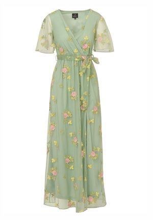 Adrianna Papell EMBROIDERED FLUTTER  - Ballkleid - sage multi