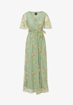 Adrianna Papell EMBROIDERED FLUTTER - Abiti per occasioni speciali - sage multi