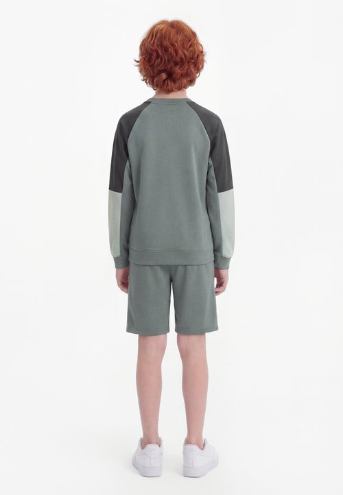 Nike TRACKSUIT CREW - Sweatshirt - smoke grey/anthracite/light smoke grey/white — photo 2