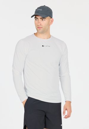 Langærmet T-shirt - white
