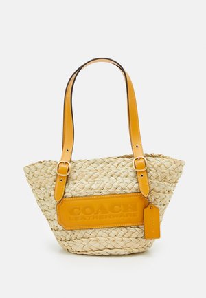 STRUCTURED TOTE - Handtasche - natural/buttercup