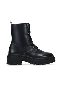 CON CREMALLERA - Stivaletti con plateau - black