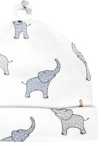 JoJo Maman Bébé BUNNY PRINT - Berretto - white elephant