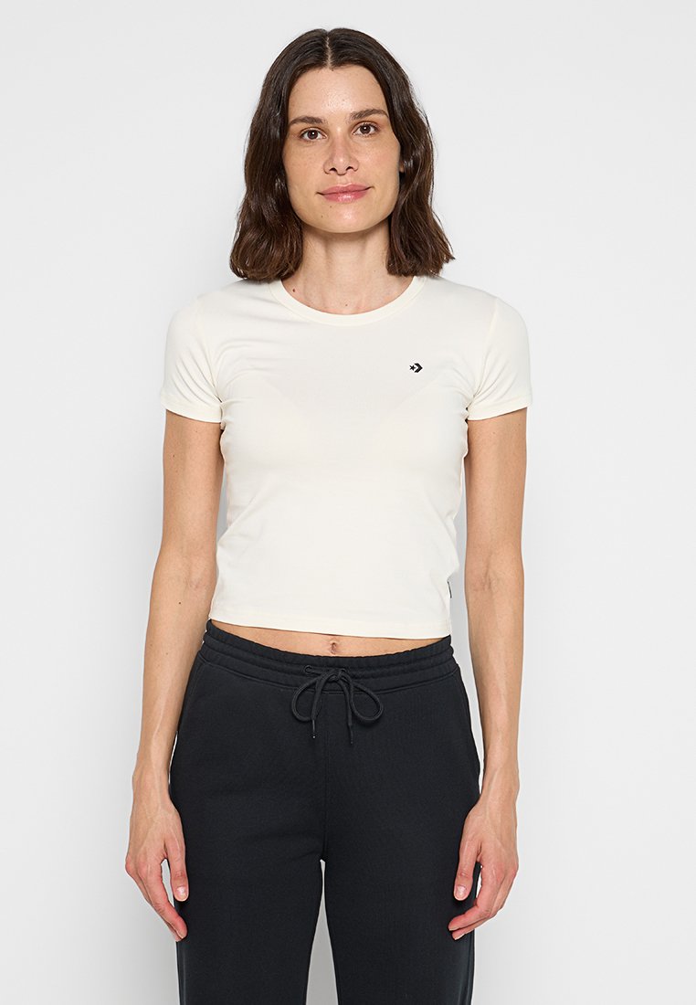 Converse T-shirt basic crème Converse T-shirt basic crème