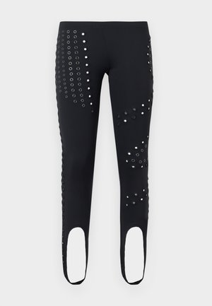 Jaded London MIRROR EYELET LOW RISE - Retuusid - black