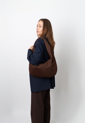 HAZE BRAIDED - Handbag - espresso