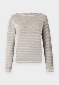 TOM TAILOR PULLOVER WITH BUBBLE STRUCTURE - Pullover - soft taupe