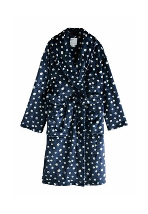 Bademantel - navy polkadot
