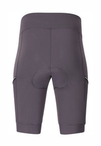 Grå cykelshorts med høj talje, polstret sæde, netpaneler i siderne og flade sømme for komfort og ydeevne.