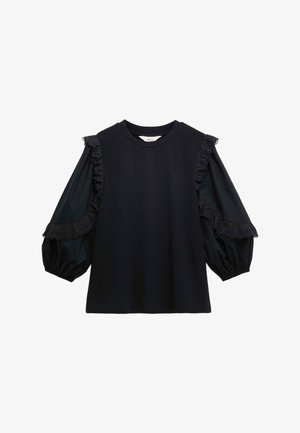 Marks & Spencer, FRILL DETAIL - T-shirts print - black