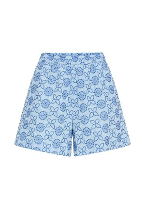 ICHI, IHGIVI SHO - Šortky - blue flower embro
