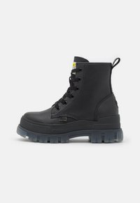 Buffalo ASPHA - Botas de tornozelo com plataforma - black/transparent