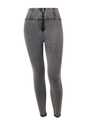 PUSH UP 7/8 SUPERVITA ALTA CON ZIP - Stoffhose - grey denim