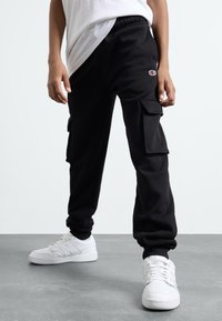 Champion - ICONS CUFF PANTS - Treningo apatinė dalis - black Miniatiūros vaizdas 1