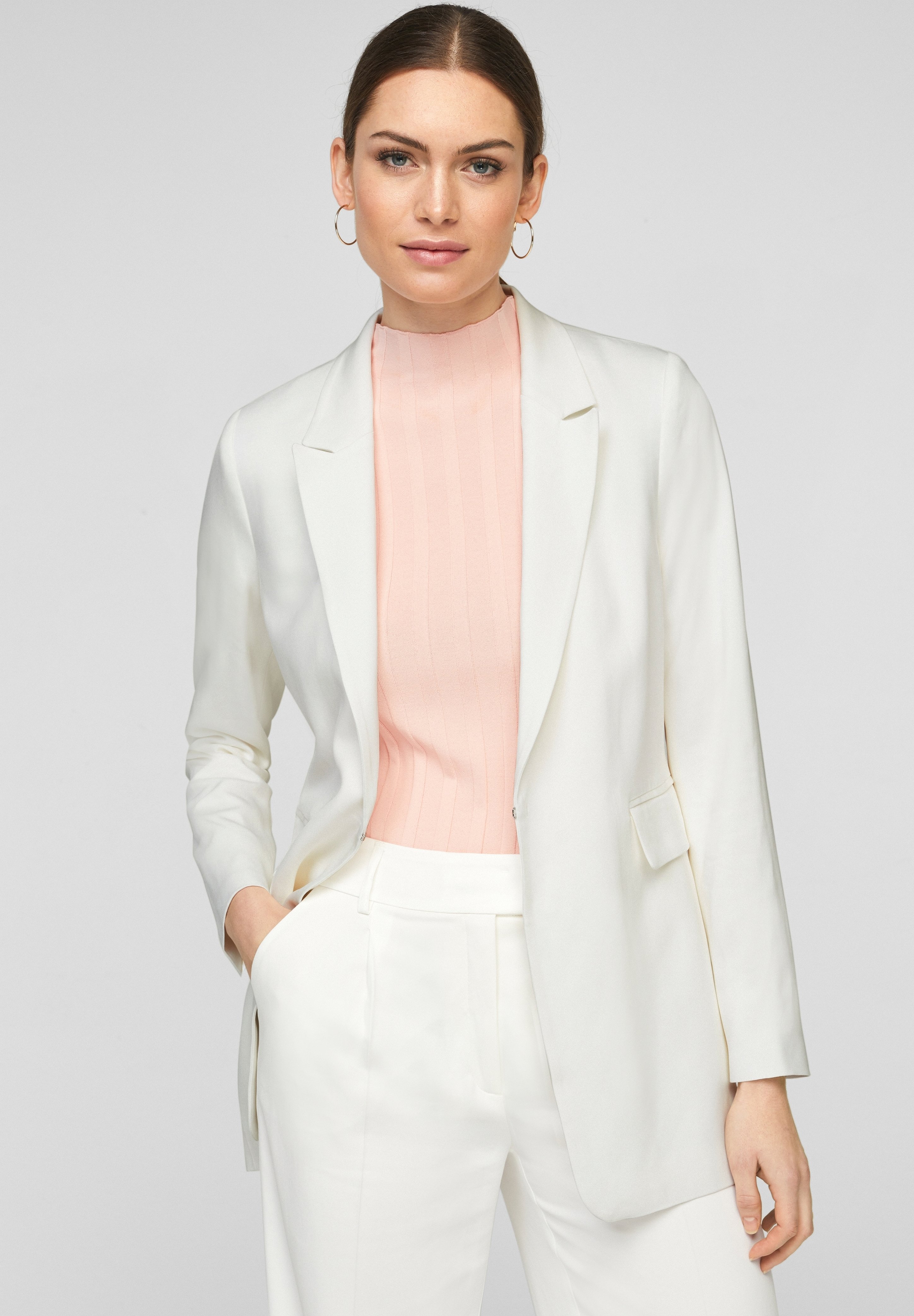soft white blazer