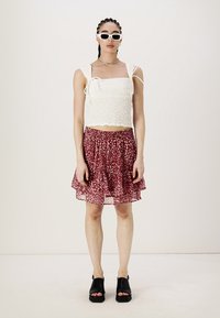JDY JDYSIBEL SKIRT - A-vonalú szoknya - earth red