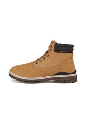 Fűzős bokacsizmák - light brown/dark gray