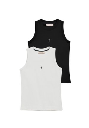 SLIM FIT SL SF TT RIGBY GO  DOUBLE PACK - Top - white-black
