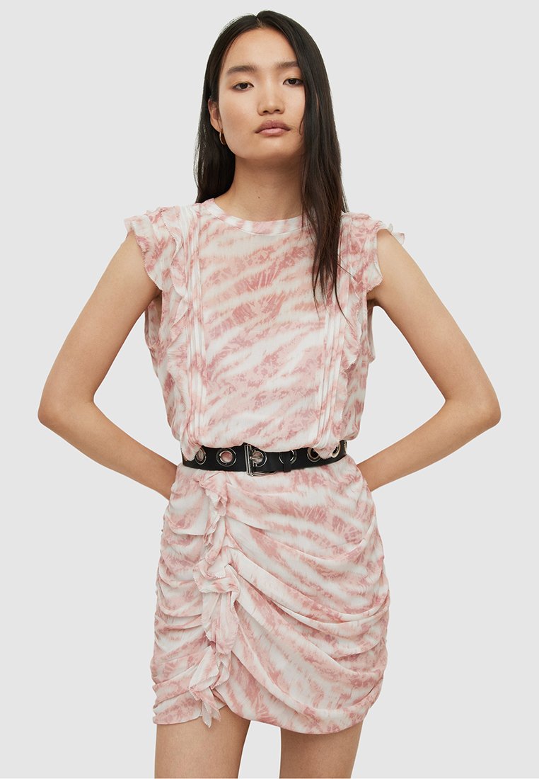 AllSaints Jurk donkerroze AllSaints Jurk donkerroze