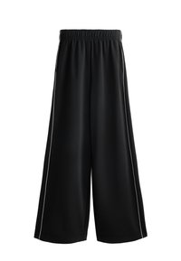 MODAL PREMIUM WIDE-LEG - Tracksuit bottoms - Træningsbukser - black