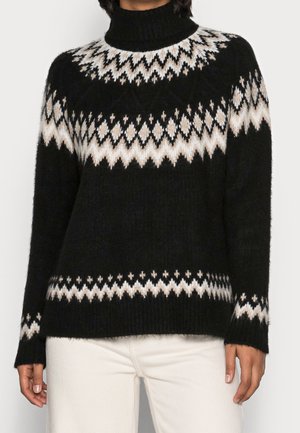 Strickpullover - black