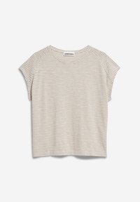 ARMEDANGELS OFELIAA LOVELY STRIPES - Camiseta estampada - sand stone oatmilk