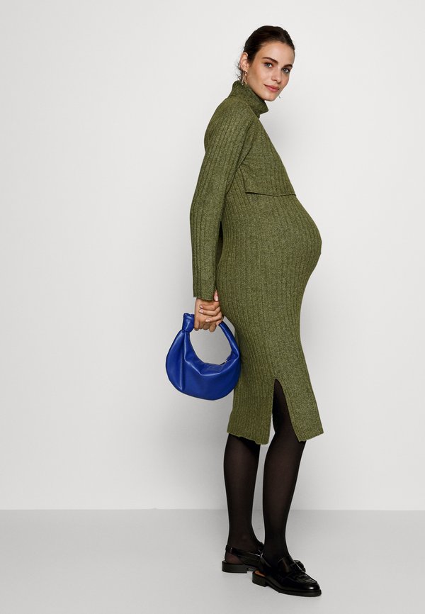 MLSUNIVA JUNE MIDI DRESS  - Jumper dress - winter moss3