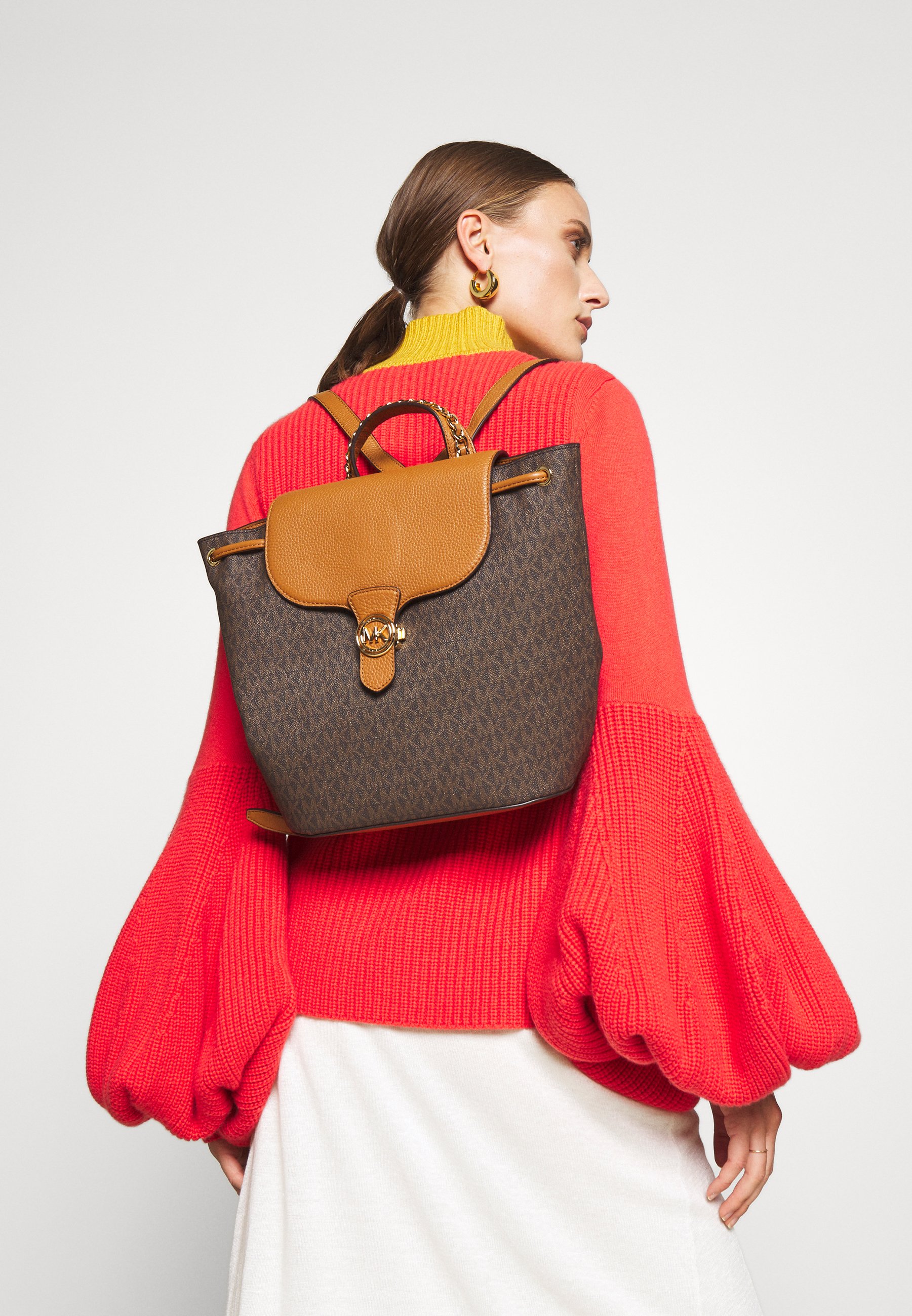 sac fulton michael kors marron