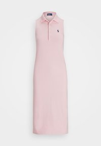 Stretch Cotton Sleeveless Polo Dress - Freizeitkleid - pink sand