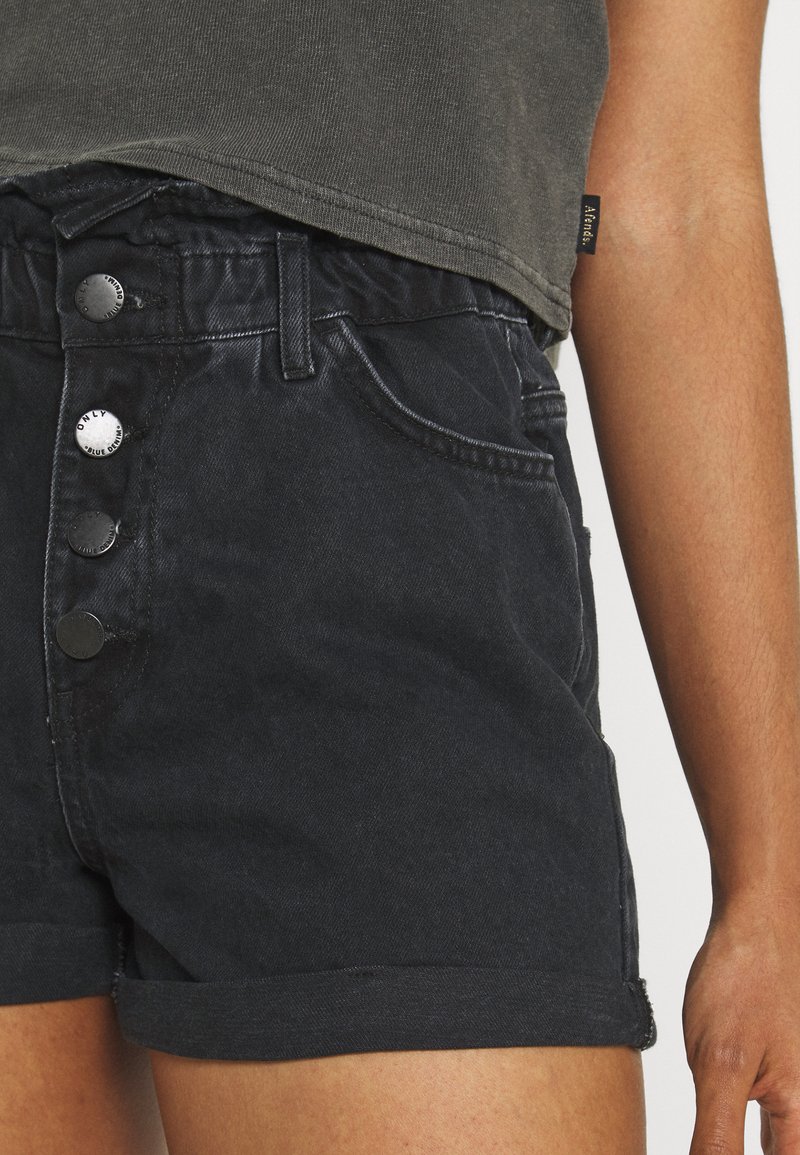 Damen Kleider | ONLY ONLCUBA LIFE PAPERBAG DNM NOOS Jeans Shorts black denim - CN54904 Damen Kleider | ONLY ONLCUBA LIFE PAPERBAG DNM NOOS Jeans Shorts black denim - CN54904