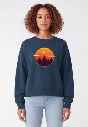 watapparel, SUNSET FOREST - Sweater - deep teal