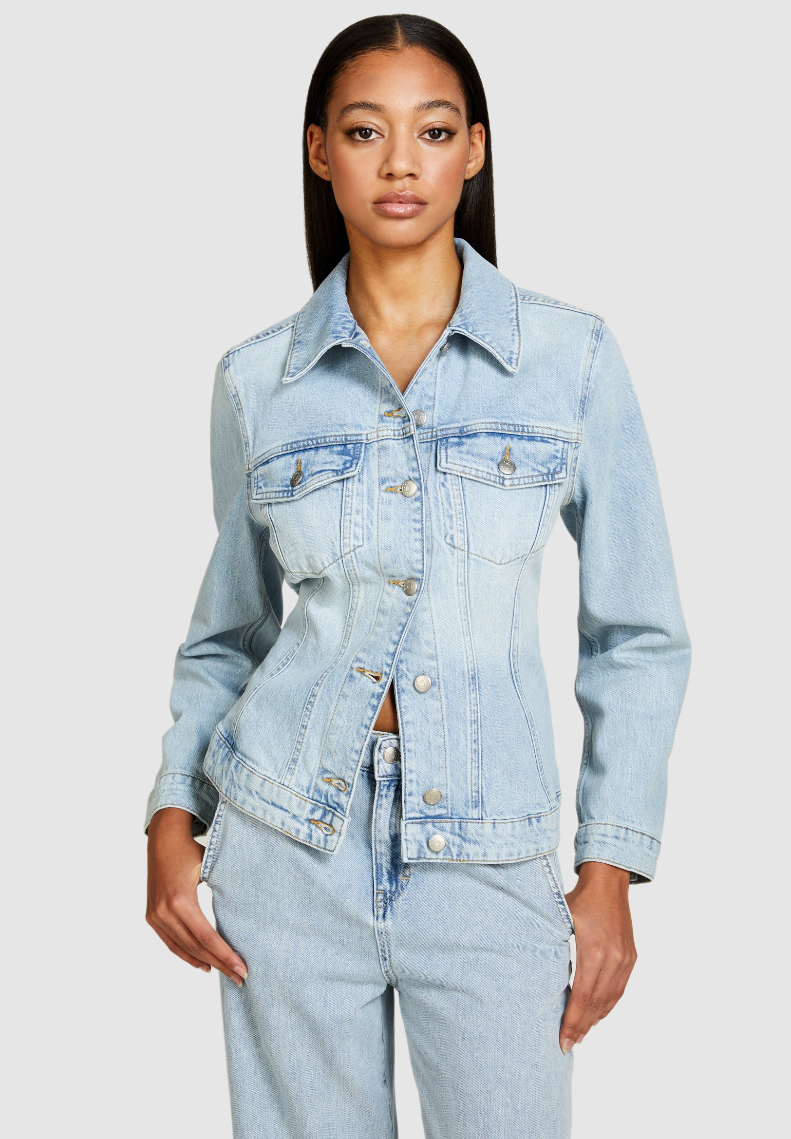 Sisley Denim jacket - light blue - Zalando