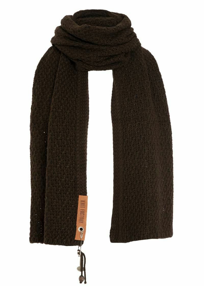Knit Factory LUNA - Sjaal - dark brown
