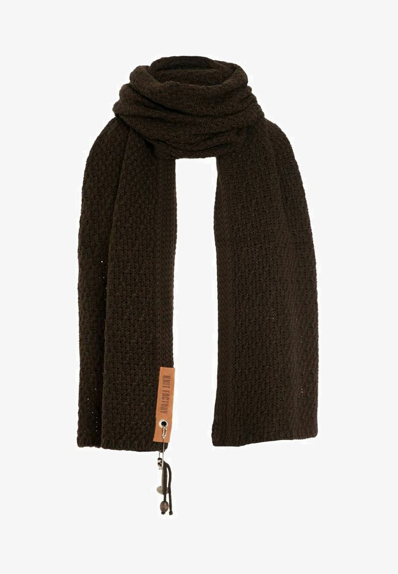 Knit Factory LUNA - Sjaal - dark brown