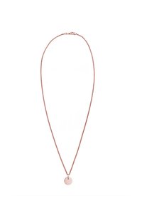 Elli PLATE CIRCLE BASIC - Collana - pink gold-coloured