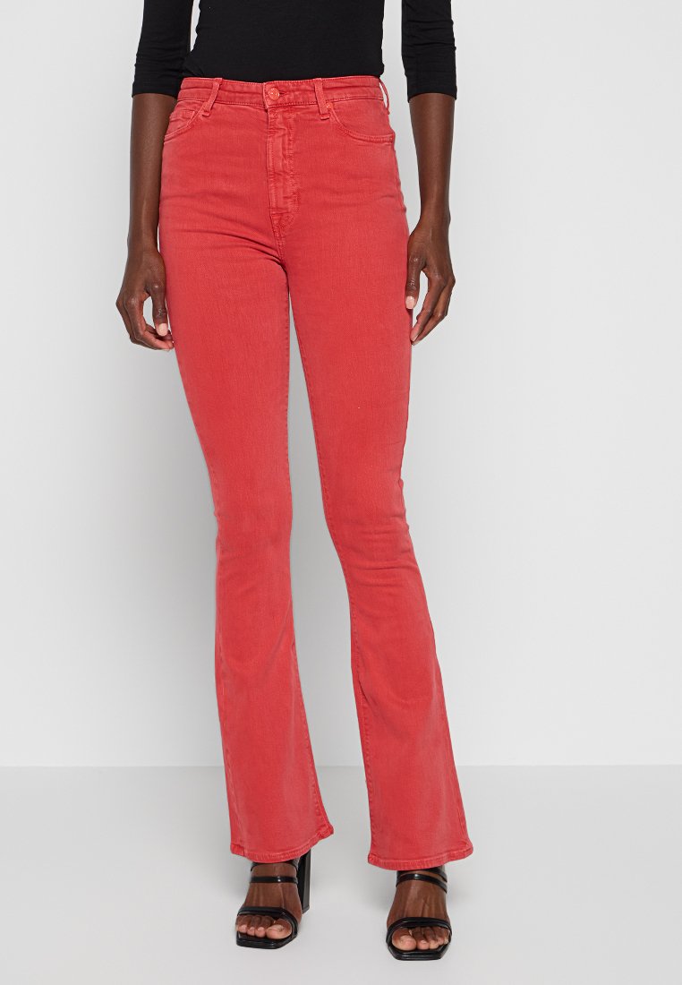 7 For All Mankind Bootcut jeans rood