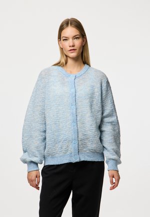 PCANONA O-NECK CARDIGAN - Kardigán - light blue