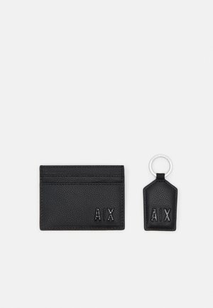 CARD HOLDER KEY RING UNISEX SET - Schlüsselanhänger - nero/black