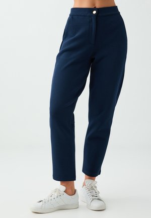 Jimmy Key, POCKET DETAILED JERSEYTROUSERS - Pantalon classique - dark blue