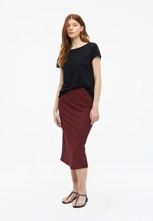 s.Oliver ROCK - Jupe crayon - bordeaux