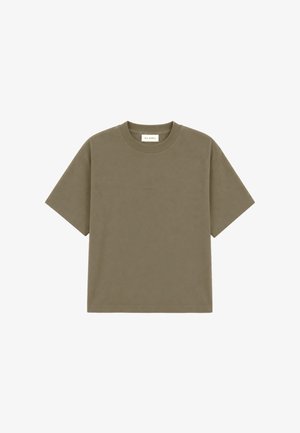 OH APRIL, ELLA BOXY T-SHIRT - Βασικό μπλουζάκι - olive