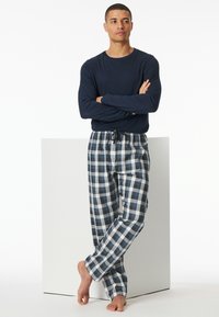 Schiesser Pyjamabroek - blau weiß