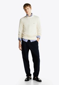 Tommy Hilfiger CHUNKY C NECK - Jumper - ivory petal