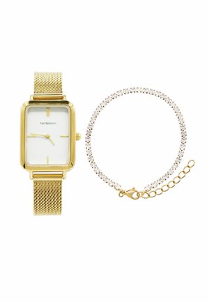 INSA PLURA  GESCHENKSET  - Uhr - goldfarbend